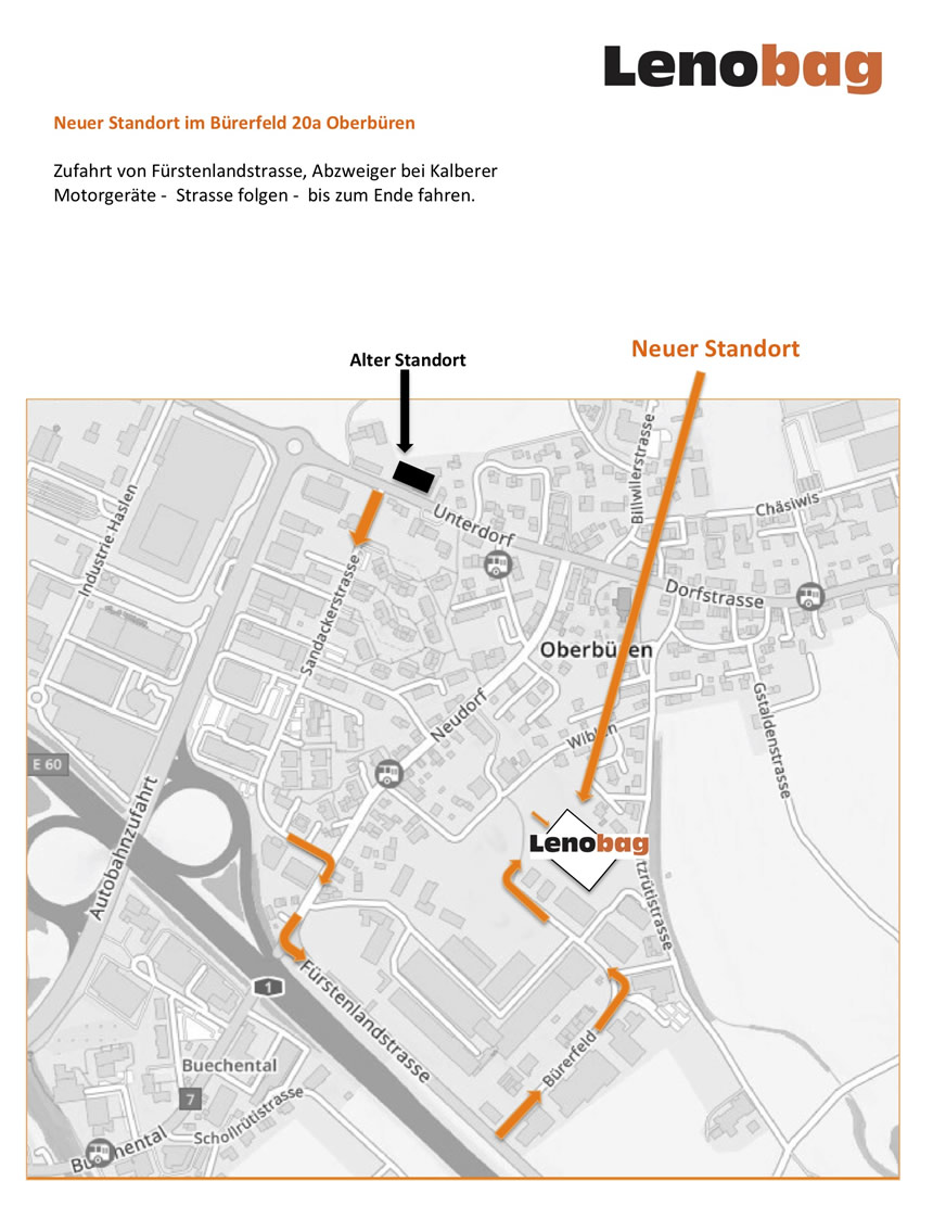 LENOBAG AG, Standort Oberbüren, neu im Bürerfeld 20a